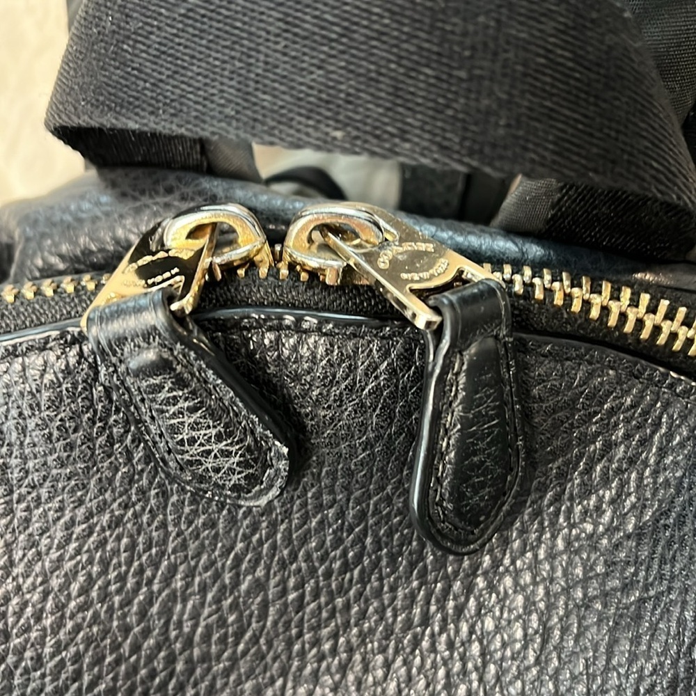 Coach Black Pebbled Leather Medium Charlie Backpack F30550 - Picture 4 of 10